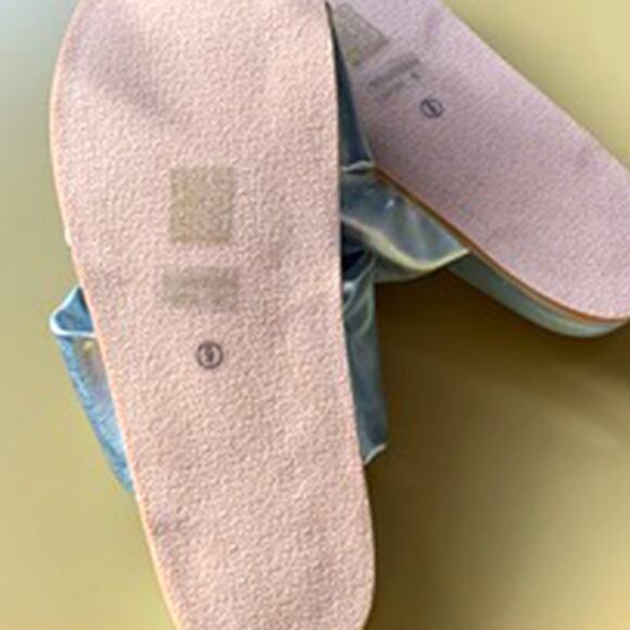 Blue Metallic Cayena Slip-on Sandals by Shu Shop Women's 9 NEW NIB - Picture 5 of 6